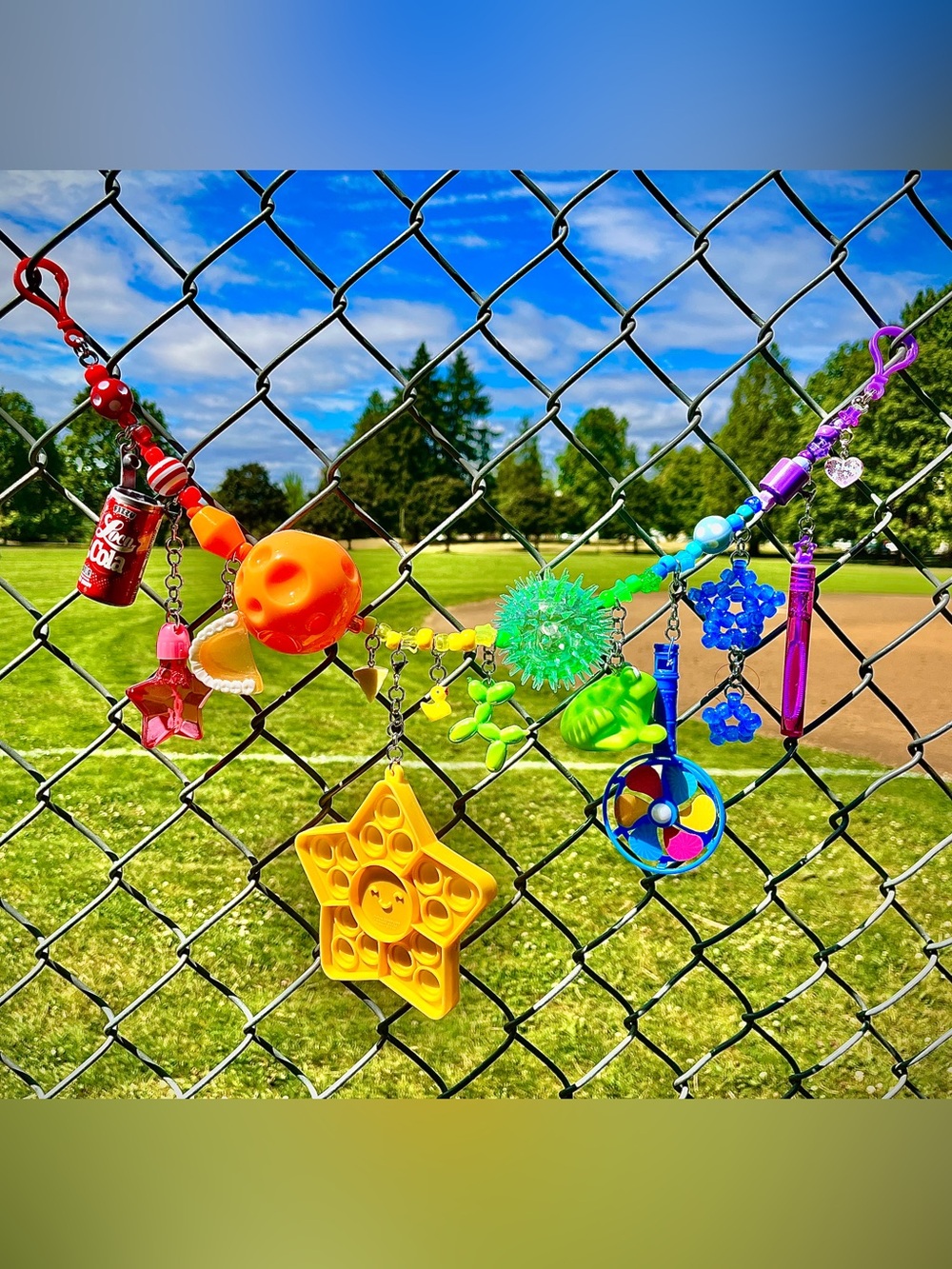 Rainbow Junk Chain 🌈⭐️🤡 - Picture 10 of 10